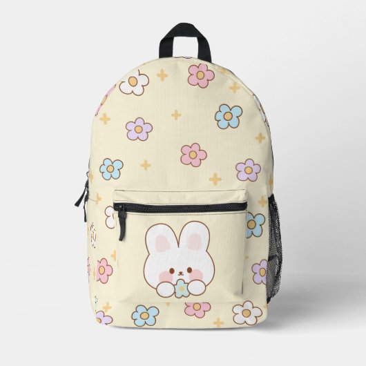Sac À Dos Imprimé Sac à coudre avec imprimé de lapin mignon (Recto)