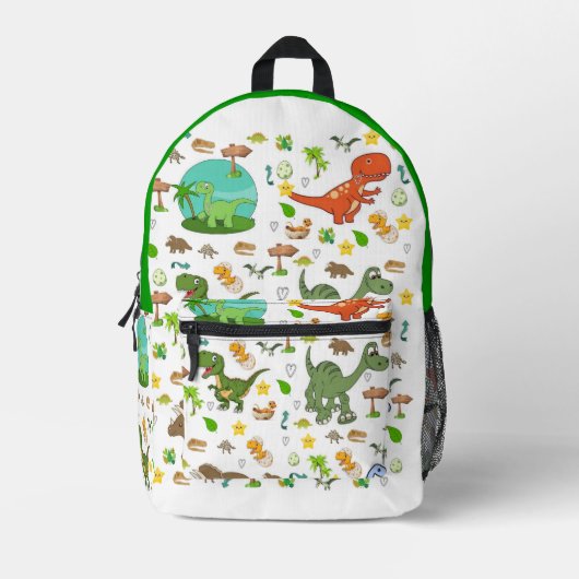 Sac À Dos Imprimé Sac couture découpé imprimé Dinosaure Faune (Recto)