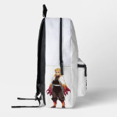 Sac À Dos Imprimé Sac, ESCLAVE DÉMON, BLANC (Gauche)