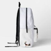 Sac À Dos Imprimé Sacoche de Noël Rudolph (Gauche)
