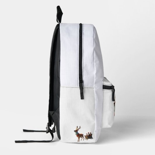 Sac À Dos Imprimé Sacoche de Noël Rudolph (Gauche)