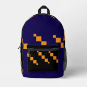Sac À Dos Imprimé Sacoche géométrique Pixellée (Recto)