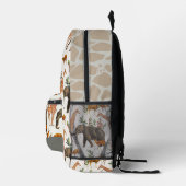 Sac À Dos Imprimé Safari Animal Motif Elephant Giraffe (Droite)