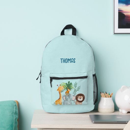 Sac À Dos Imprimé Safari Animals Kids School