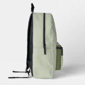 Sac À Dos Imprimé Sage & Hunter Vert Gingham Monogramme Tendance (Gauche)