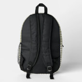 Sac À Dos Imprimé Sage Vert En vichy Plaid Motif (Verso)