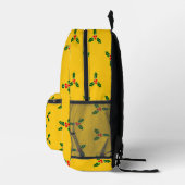 Sac À Dos Imprimé Saint de Noël sur orange (Droite)