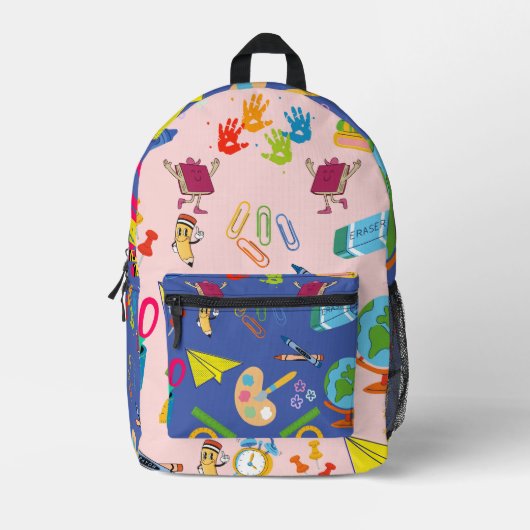 Sac À Dos Imprimé Saison de rentrée scolaire  (Recto)