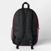 Sac À Dos Imprimé Salsa Flamingo Rayure Rose (Verso)
