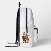 Sac À Dos Imprimé Santa Claus and Rudolph Cartoon (Gauche)