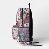 Sac À Dos Imprimé "Santorin". (Droite)