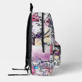 Sac À Dos Imprimé "Santorin". (Gauche)