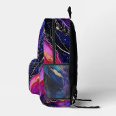 Sac À Dos Imprimé Sapphire Amethyst Encre d'alcool (Droite)