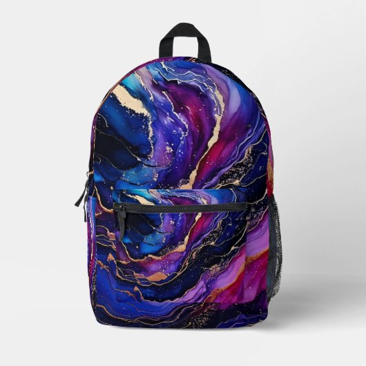 Sac À Dos Imprimé Sapphire Amethyst Encre d'alcool (Recto)