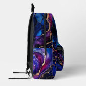 Sac À Dos Imprimé Sapphire Amethyst Encre d'alcool (Gauche)