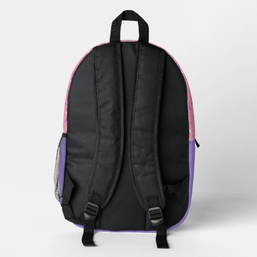 Sac À Dos Imprimé Saupoudrer Doughnut sur mesure Monogramme (Verso)