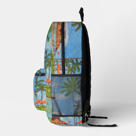 Sac À Dos Imprimé Scene Tropical (Droite)