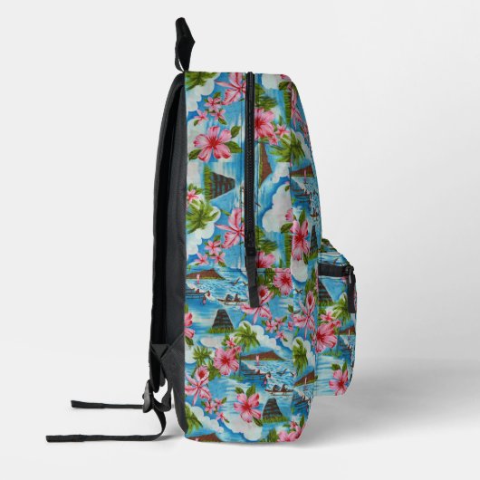 Sac À Dos Imprimé Scènes d'Hawaï 🌺 (Gauche)
