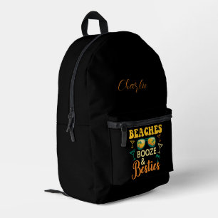 Sac À Dos Imprimé Script moderne Bachelorette Beach Party Swag