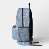 Sac À Dos Imprimé Séquins Faux Bleu Clair (Droite)