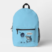 Sac À Dos Imprimé Shark Diver Funny School Backpack (Recto)