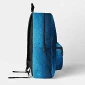 Sac À Dos Imprimé She Believed She Could Aqua Blue Glitter Sparkles (Gauche)