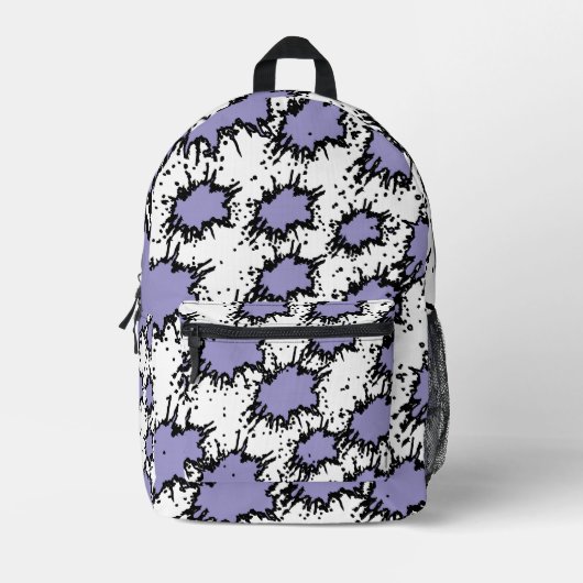 Sac À Dos Imprimé Shine Bold in Purple – Trendy & Artistic Backpack (Recto)