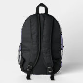 Sac À Dos Imprimé Shine Bold in Purple – Trendy & Artistic Backpack (Verso)
