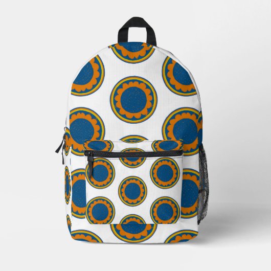 Sac À Dos Imprimé Shweshwe africain (Recto)