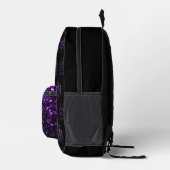 Sac À Dos Imprimé Si c'est parkly et violet je veux le motif noir (Droite)