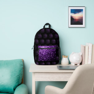 Sac À Dos Imprimé Si c'est parkly et violet je veux le motif noir