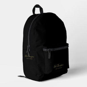 Sac À Dos Imprimé Signature élégante du script d'affaires personnali