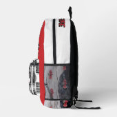 Sac À Dos Imprimé Signe rouge de l'époque (Droite)