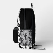 Sac À Dos Imprimé Silhouette Ballerina en noir et blanc (Droite)