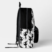 Sac À Dos Imprimé Silhouette Ballerina en noir et blanc (Gauche)