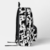 Sac À Dos Imprimé Silhouette de chien noir et blanc (Gauche)