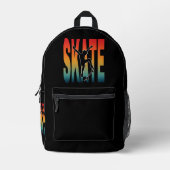 Sac À Dos Imprimé Silhouette de skateboard (Recto)
