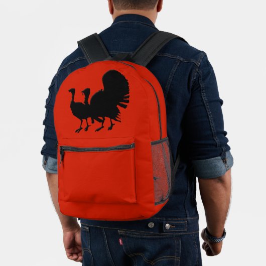 Sac À Dos Imprimé Silhouette des Dindons (Insitu (Modèle))