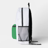 Sac À Dos Imprimé Simple couleur unie ajouter nom texte monogramme (Droite)