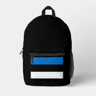 Sac À Dos Imprimé Simple Drapeau Estonien Moderne Souvenir National