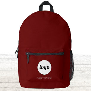 Sac À Dos Imprimé Simple Logo Texte promotionnel Business Bourgogne