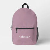 Sac À Dos Imprimé Simple Modern Pink Personalized Girl Backpack (Recto)