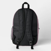 Sac À Dos Imprimé Simple Modern Pink Personalized Girl Backpack (Verso)