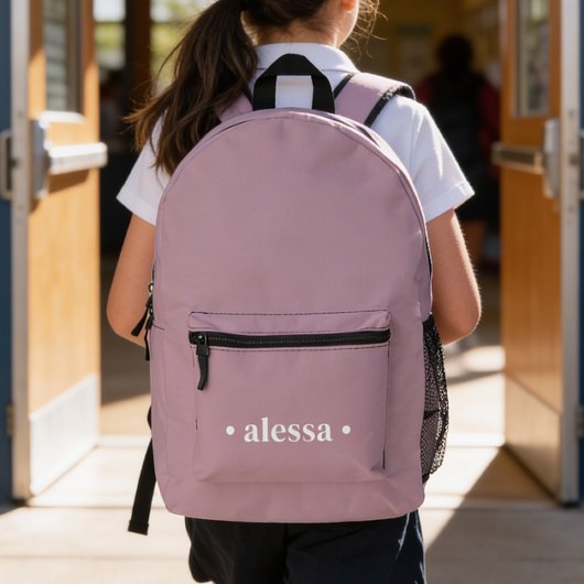 Sac À Dos Imprimé Simple Modern Pink Personalized Girl Backpack