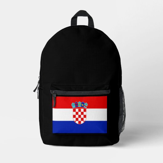 Sac À Dos Imprimé Simple moderne Croatie National Drapeau Souvenir (Recto)