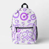 SAC À DOS IMPRIMÉ SIMPLE MODERNE MODERNE MONOGRAM ÉLÉGANT CHIC STYLE (Recto)