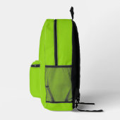 Sac À Dos Imprimé Simple vert uni (Droite)