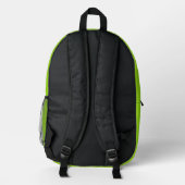 Sac À Dos Imprimé Simple vert uni (Verso)
