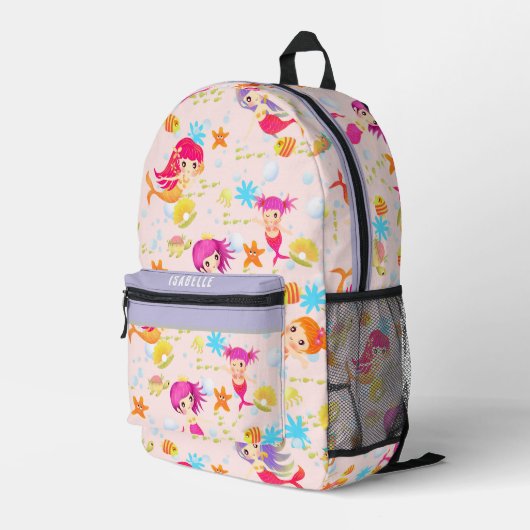 Sac À Dos Imprimé Sirènes Pêche (Coin arrière droit)