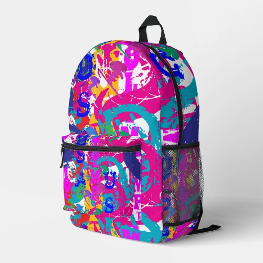 SAC À DOS IMPRIMÉ SKI OLYMPIQUE (Coin arrière droit)
